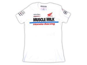 Troy Lee Designs Honda Team Womens Short Sleeve T-Shirt White LG Troy Lee Designs Honda Team Womens Short Sleeve T-Shirt White LG