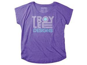 Troy Lee Designs Linear Dolman Womans Short Sleeve T-Shirt Heather Purple XL Troy Lee Designs Linear Dolman Womans Short Sleeve T-Shirt Heather Purple XL