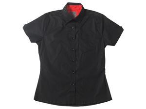 Troy Lee Designs Shop Shirt Womens Woven Short Sleeve Button Up Black LG Troy Lee Designs Shop Shirt Womens Woven Short Sleeve Button Up Black LG