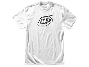Troy Lee Designs Logo Mens Short Sleeve T-Shirt White/Black XL Troy Lee Designs Logo Mens Short Sleeve T-Shirt White/Black XL