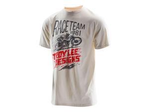 Troy Lee Designs Lightning Fast Mens Short Sleeve T-Shirt Natural White MD Troy Lee Designs Lightning Fast Mens Short Sleeve T-Shirt Natural White MD