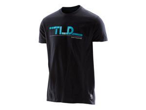 Troy Lee Designs Linear Pixels Mens Short Sleeve T-Shirt Black/Blue SM Troy Lee Designs Linear Pixels Mens Short Sleeve T-Shirt Black/Blue SM