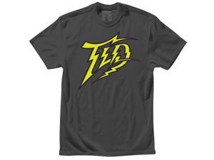 Troy Lee Designs Bolty Mens Short Sleeve T-Shirt Charcoal Gray SM Troy Lee Designs Bolty Mens Short Sleeve T-Shirt Charcoal Gray SM