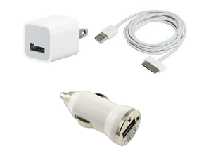 USB AC Home Wall + Data Cable + Car Charger for iPod Touch iPhone 2G 3G 4S 3GS 4 USB AC Home Wall + Data Cable + Car Charger for iPod Touch iPhone 2G 3G 4S 3GS 4