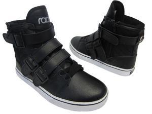 Radii Mens Straight Jacket Black Leather Shoes Radii Mens Straight Jacket Black Leather Shoes