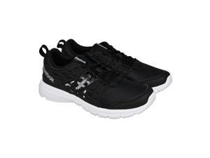 Reebok Speed Rise Black Matte Silver White Mens Athletic Running Shoes Reebok Speed Rise Black Matte Silver White Mens Athletic Running Shoes
