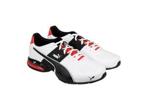 Puma Cell Surin 2 White Black Flame Scarlet Mens Athletic Running Shoes Puma Cell Surin 2 White Black Flame Scarlet Mens Athletic Running Shoes