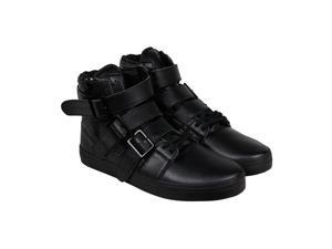 Radii Straight Jacket VLC Triple Black Waxed Pebble Leather Mens High Top Sneakers Radii Straight Jacket VLC Triple Black Waxed Pebble Leather Mens High Top Sneakers