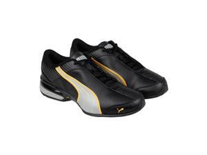 Puma Super Elevate Black Limestone Gray Mens Athletic Running Shoes Puma Super Elevate Black Limestone Gray Mens Athletic Running Shoes