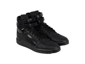 Puma Sky II Hi Mono Crackle Black Dark Shadow Mens High Top Sneakers Puma Sky II Hi Mono Crackle Black Dark Shadow Mens High Top Sneakers