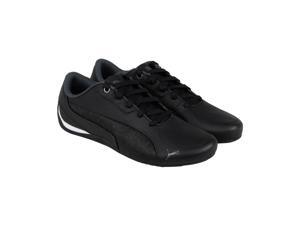 Puma Drift Cat 5 Lea Black Asphalt Mens Lace Up Sneakers Puma Drift Cat 5 Lea Black Asphalt Mens Lace Up Sneakers