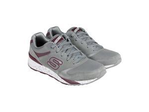 Skechers OG 90 Gray Burgandy Mens Lace Up Sneakers Skechers OG 90 Gray Burgandy Mens Lace Up Sneakers