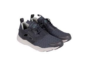 Reebok Furylite New Woven Ash Grey Shark Sand Stone Mens Lace Up Sneakers Reebok Furylite New Woven Ash Grey Shark Sand Stone Mens Lace Up Sneakers