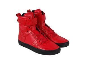 Radii Vertex Scarlet Crocadile Vegan Leather Mens High Top Sneakers Radii Vertex Scarlet Crocadile Vegan Leather Mens High Top Sneakers
