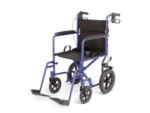 Medline MDS808210ABE Deluxe Aluminum Wheelchair, Blue Case Of 1 CS Medline MDS808210ABE Deluxe Aluminum Wheelchair, Blue Case Of 1 CS