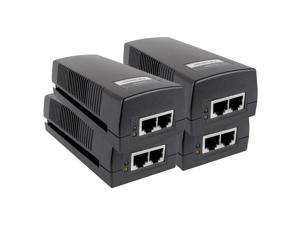 BV-TECH 4-Pack Single Port 15.4W Gigabit (1000Mbps) 802.3af Power Over Ethernet Injector BV-TECH 4-Pack Single Port 15.4W Gigabit (1000Mbps) 802.3af Power Over Ethernet Injector