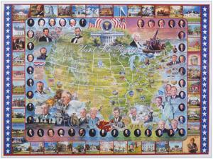 Jigsaw Puzzle American History 1000 Pieces 24"X30"-United States Presidents Jigsaw Puzzle American History 1000 Pieces 24"X30"-United States Presidents