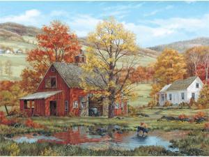 Jigsaw Puzzle Fred Swan 1000 Pieces 24"X30"-Friends In Autumn Jigsaw Puzzle Fred Swan 1000 Pieces 24"X30"-Friends In Autumn