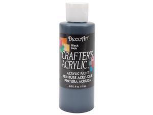 Crafter's Acrylic All Purpose Paint 4 Ounces-Black Crafter's Acrylic All Purpose Paint 4 Ounces-Black