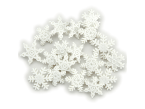 Holiday Dress It Up Embellishments-Snow Holiday Dress It Up Embellishments-Snow