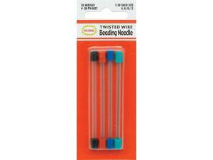 Twisted Wire Beading Needles 20/Pkg-5 Each of #6, #8, #10, #12 Twisted Wire Beading Needles 20/Pkg-5 Each of #6, #8, #10, #12