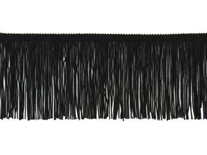 Chainette Fringe 4" Wide 20 Yards-Black Chainette Fringe 4" Wide 20 Yards-Black