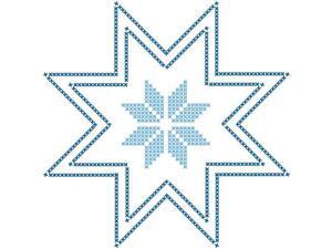 Stamped Quilt Blocks 18"X18" 6/Pkg-Star Stamped Quilt Blocks 18"X18" 6/Pkg-Star
