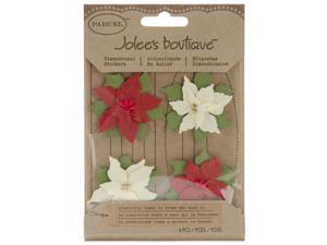 Jolee's Boutique Christmas Stickers-Poinsettias Jolee's Boutique Christmas Stickers-Poinsettias