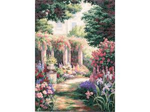 Gold Collection Floral Retreat Counted Cross Stitch Kit-11"X15" Gold Collection Floral Retreat Counted Cross Stitch Kit-11"X15"