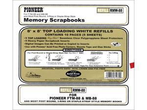 Postbound Top Loading Page Protectors 5/Pkg-8"X8" (With White Inserts) Postbound Top Loading Page Protectors 5/Pkg-8"X8" (With White Inserts)