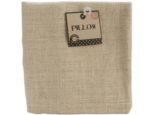 Burlap Pillow Square 18"X18"-Natural Burlap Pillow Square 18"X18"-Natural