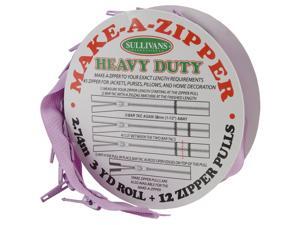 Make-A-Zipper Kit Heavy Duty 3yd-Purple Make-A-Zipper Kit Heavy Duty 3yd-Purple