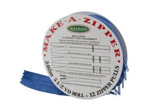 Make-A-Zipper Kit 5-1/2yd-Royal Blue Make-A-Zipper Kit 5-1/2yd-Royal Blue