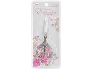 Heirloom Embroidery Scissors 4"-Silver & Gold Teardrop Handle Heirloom Embroidery Scissors 4"-Silver & Gold Teardrop Handle