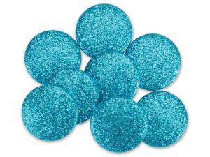 Dress It Up Big Glitter Dots .75" 8/Pkg-Aqua Dress It Up Big Glitter Dots .75" 8/Pkg-Aqua