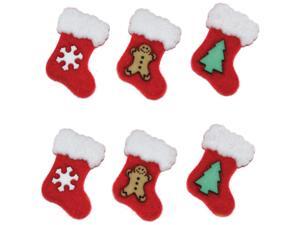 Dress It Up Holiday Embellishments-Stockings Dress It Up Holiday Embellishments-Stockings