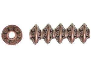 Jewelry Basics Metal 6mm Rondelle Beads 45/Pkg-Copper Jewelry Basics Metal 6mm Rondelle Beads 45/Pkg-Copper