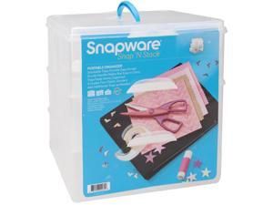 Snapware SNS6039 Snap 'n Stack Craft Organizer Large Square Snapware SNS6039 Snap 'n Stack Craft Organizer Large Square