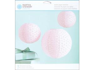 Vintage Girl Paper Lanterns Kit - Makes 3-Pink Eyelet Vintage Girl Paper Lanterns Kit - Makes 3-Pink Eyelet