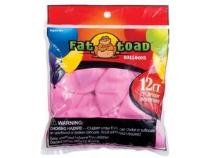 Fat Toad Latex Balloons 12" 12/Pkg-Pink Stars Fat Toad Latex Balloons 12" 12/Pkg-Pink Stars
