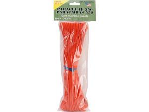 Parachute Cord 4mm 100'/Pkg-Neon Orange Parachute Cord 4mm 100'/Pkg-Neon Orange