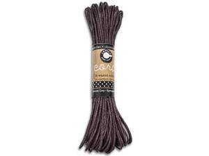 Waxed Cotton Cord 45 Feet/Pkg-Chocolate Waxed Cotton Cord 45 Feet/Pkg-Chocolate