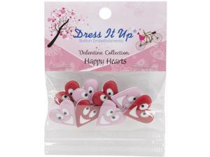 Dress It Up Embellishments-Happy Hearts Dress It Up Embellishments-Happy Hearts