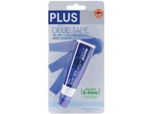 Plus Glue Tape Roller-TG-728 Blue 1/3" Wide Plus Glue Tape Roller-TG-728 Blue 1/3" Wide