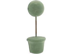 Topiary Form Bulk 3" Ball 3"Base 10-1/2" Tall-Green Topiary Form Bulk 3" Ball 3"Base 10-1/2" Tall-Green