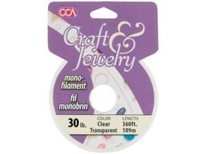 Craft & Jewelry Monofilament Cord #30 300 Feet/Pkg-Clear Craft & Jewelry Monofilament Cord #30 300 Feet/Pkg-Clear