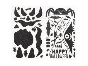 Pumpkin Stickers-Monsters Glittered Pumpkin Stickers-Monsters Glittered