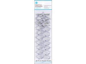 Doily Lace Ribbon Bows 20/Pkg-Silver Doily Lace Ribbon Bows 20/Pkg-Silver