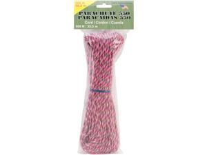 Parachute Cord 4mm 100'/Pkg-Pink Camo Parachute Cord 4mm 100'/Pkg-Pink Camo