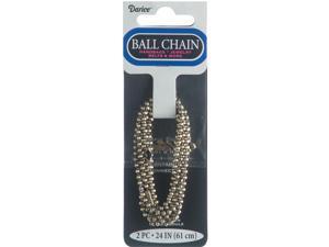 Ball Chain Metal Plated Chain 1.8mm 24" 2/Pkg-Bronze Ball Chain Metal Plated Chain 1.8mm 24" 2/Pkg-Bronze